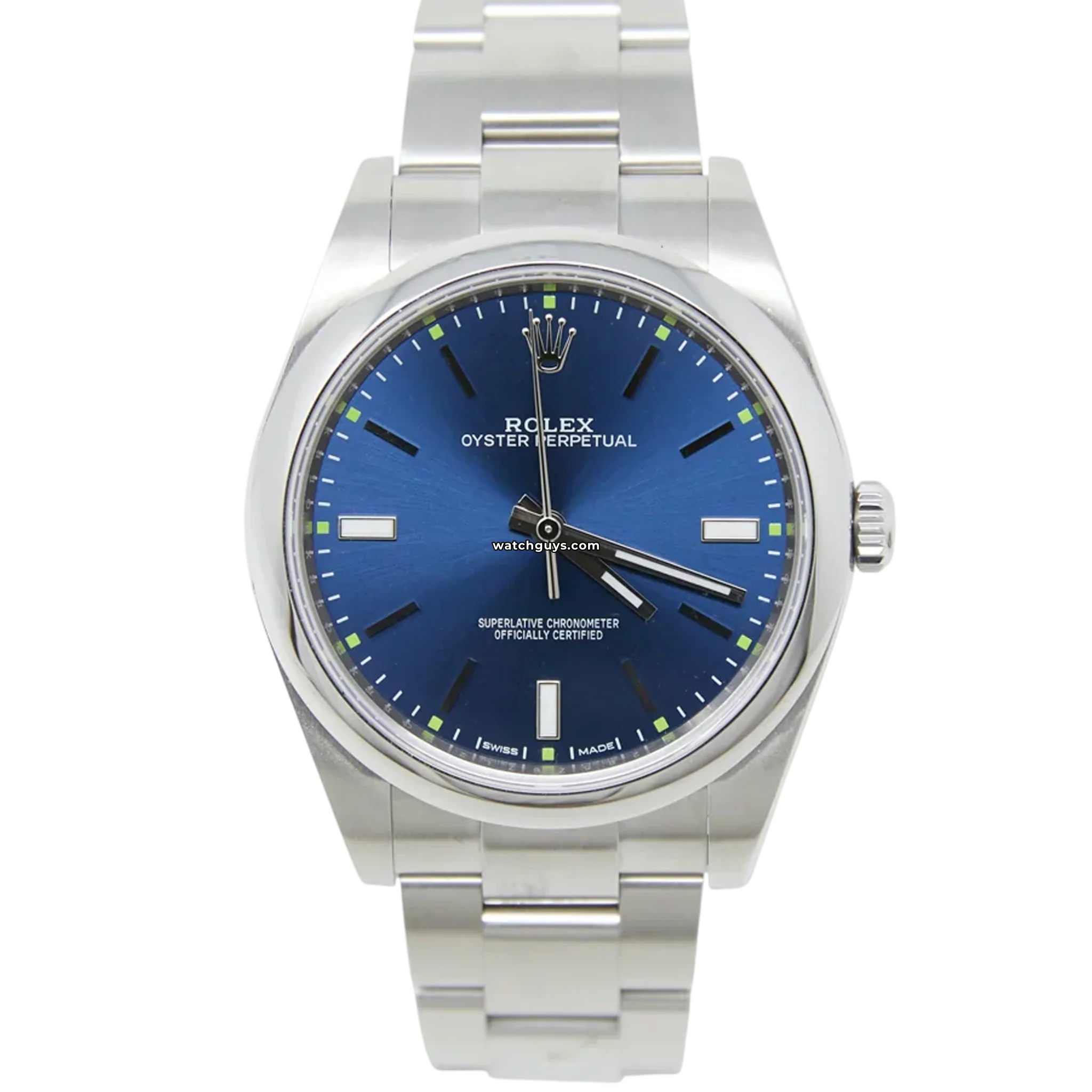 Rolex Oyster Perpetual 114300 Blue Dial Men's Watch - Luxury Automatic Timepiece for Business, Formal & Special Occasions