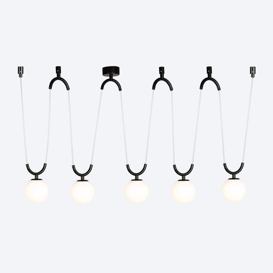 ZIGGY LED Pendant Light - Modern Hanging Fixture for Kitchen Island, Dining Room & Bedroom Lighting - Energy Efficient Dimmable LED Chandelier