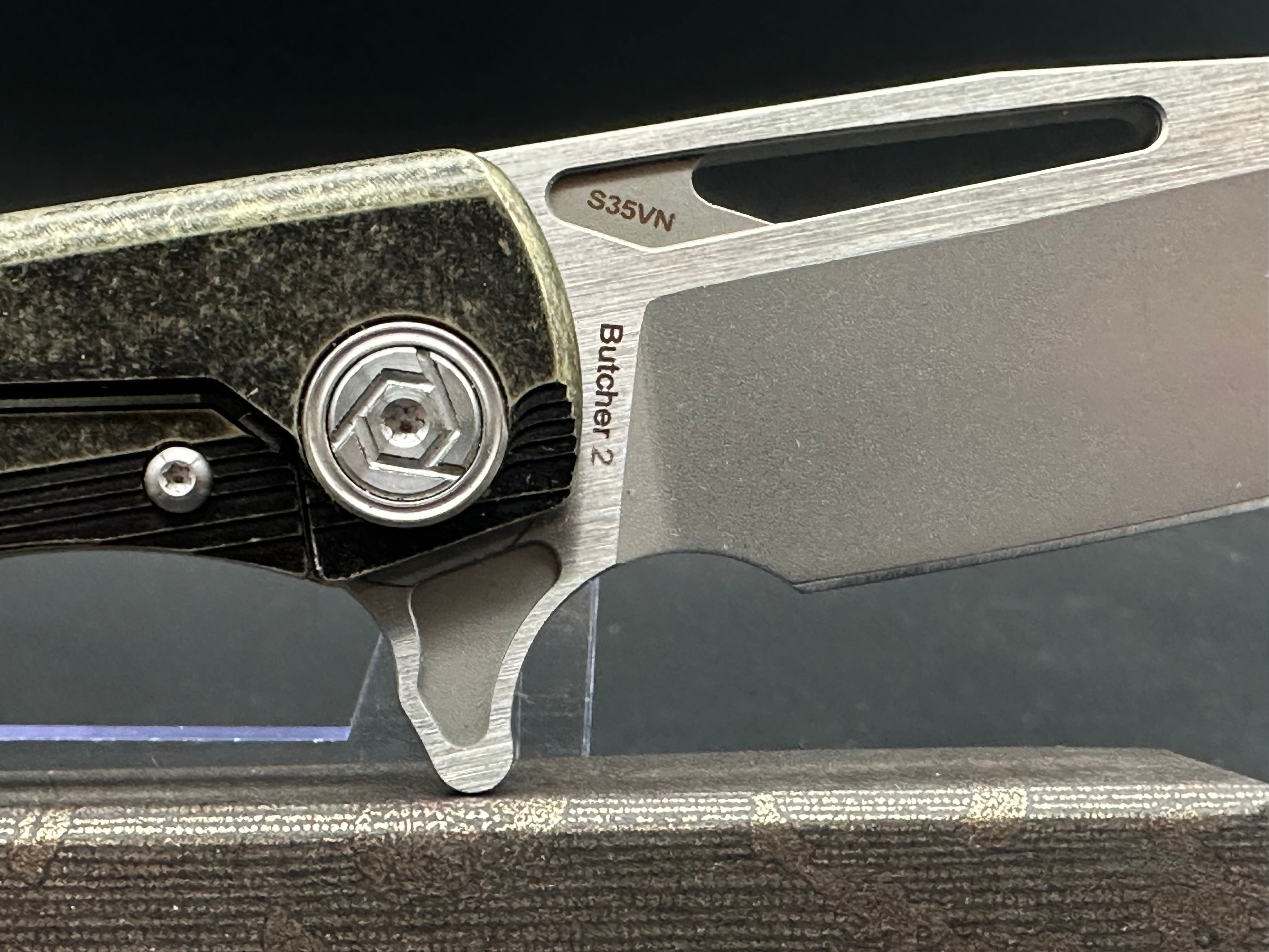CH KNIVES Butcher 2 Flipper Knife - Bronze Tactical Folding Pocket Knife for Outdoor, Camping & Survival | EDC Utility Tool for Hunting, Fishing & Everyday Carry