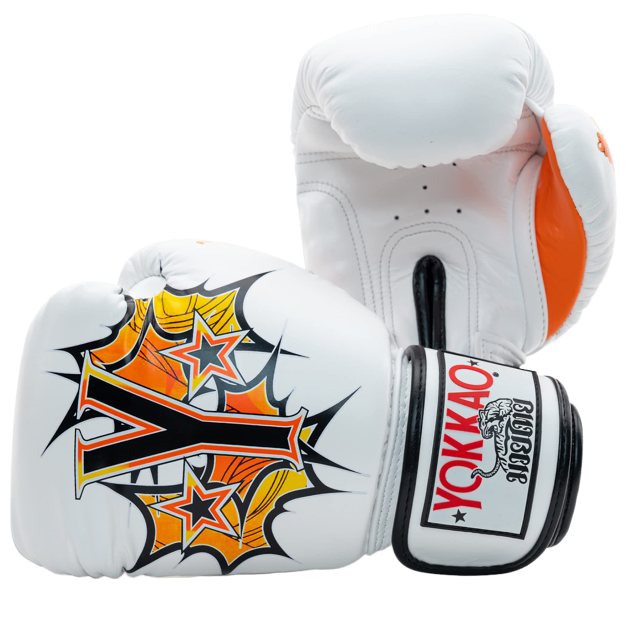 YOKKAO Breathable Muay Thai Boxing Gloves for Training & Sparring - 8oz, 10oz, 12oz, 14oz, 16oz Sizes - Premium MMA Gloves for Kickboxing, Martial Arts & Fitness Workouts