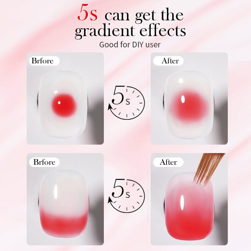15ml Clear Watercolor Gel Polish - Long-Lasting Nail Art for Manicures & Pedicures at Home or Salon