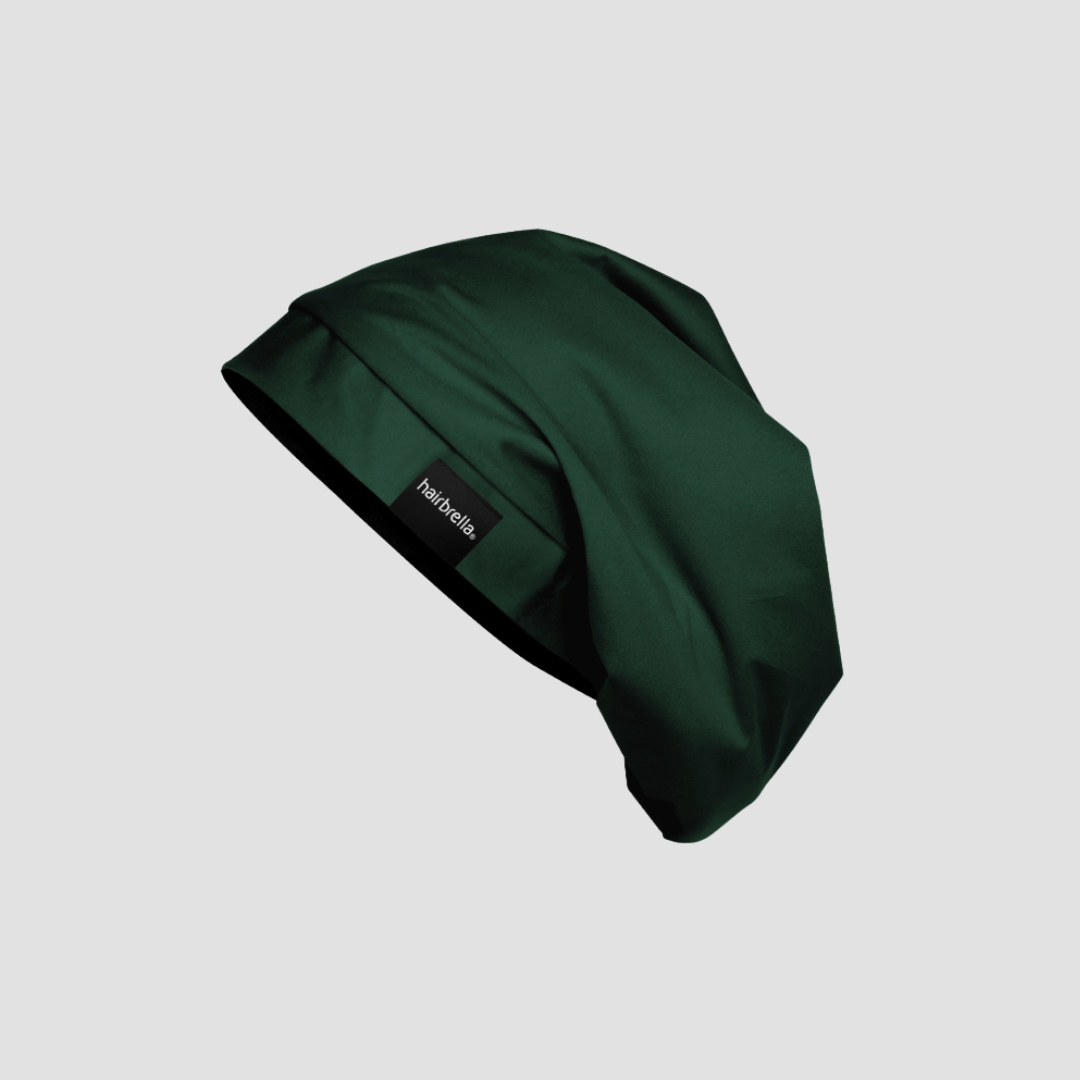 Satin Lined Sleep Cap for Natural Hair - Hairbrella Silk Bonnet for Curly & Afro Hair - Nighttime Hair Protection for Women & Men - Perfect for Bedtime & Travel