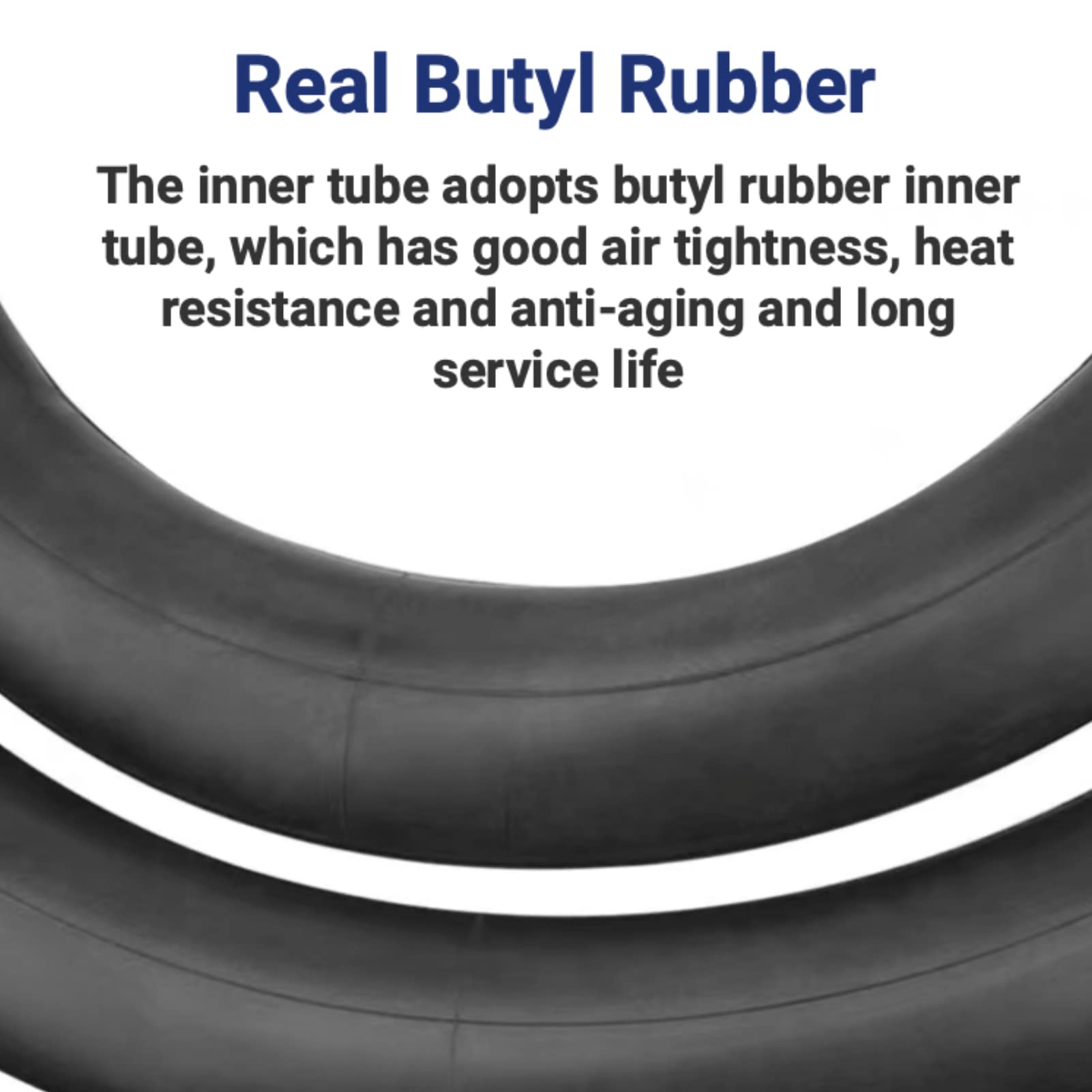 Premium 14x2.125 Bike Inner Tube - Heavy Duty Rubber E-Bike & Electric Scooter Tire Tube with Metal Bent Valve Stem | Replacement Spare Tube for Mountain Bikes, Commuting & Urban Riding