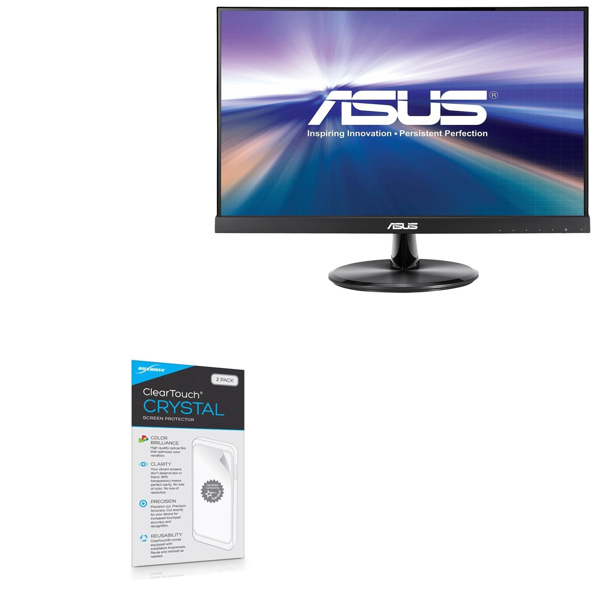 ASUS VT229H Screen Protector (2-Pack) - HD Clear Touch Crystal Film, Anti-Scratch Protection for ASUS VT229H Monitor - Perfect for Office, Gaming & Home Use