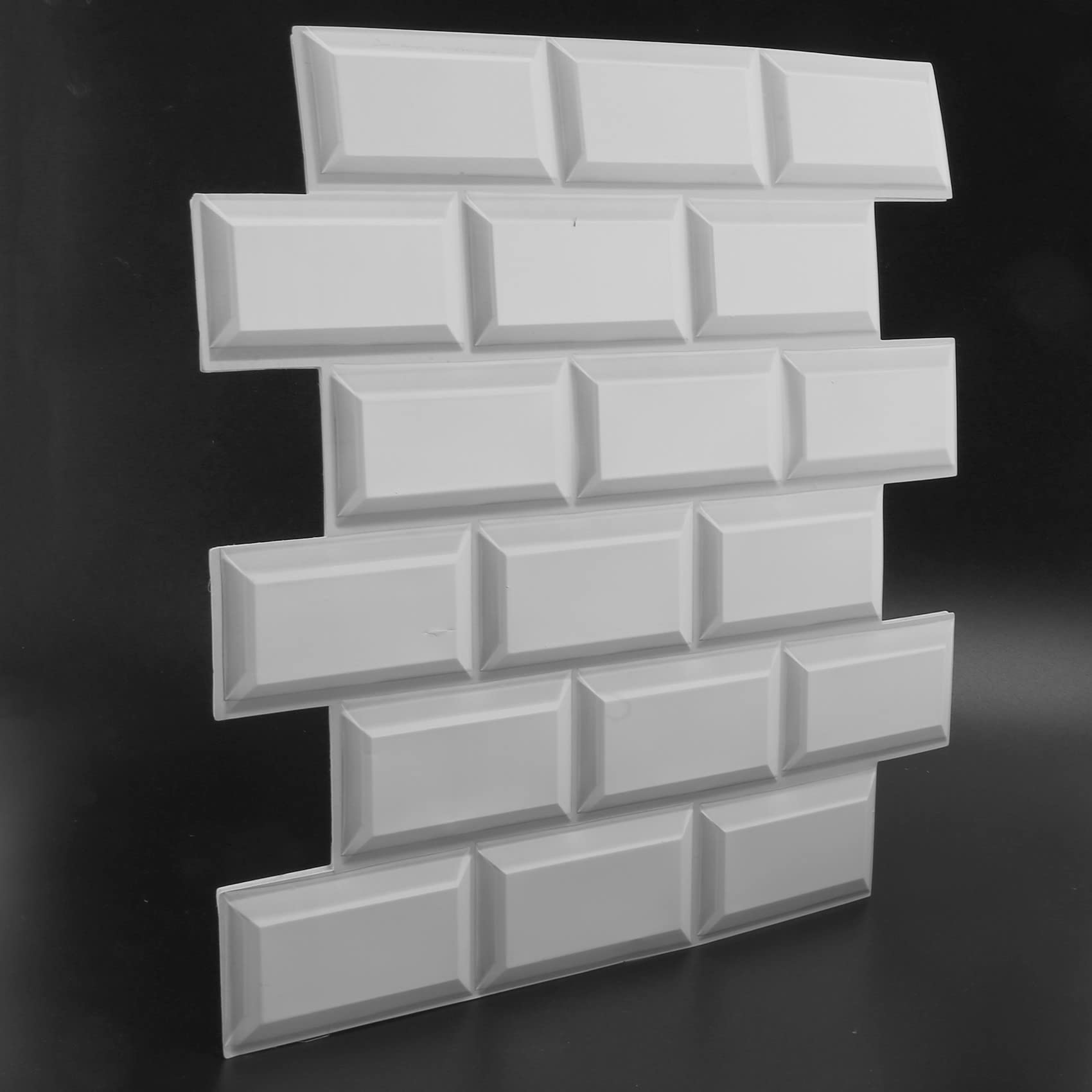 12Pcs 3D Brick Wall Stickers - Self-Adhesive Waterproof PVC Wallpaper for Bathroom & Kitchen - Oil-Proof Peel and Stick Tiles - DIY Home Decor for Bedroom, Living Room, Office & Commercial Spaces