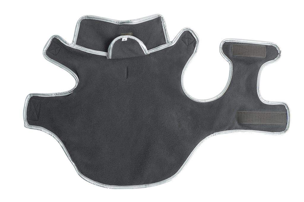 Polar Protection Dog Coat - Easy-On Velcro Adjustable Fleece Jacket for Small, Medium & Large Dogs - Cold Weather Warm Vest Sweater (X-Large, City Grey) - Perfect for Winter Walks & Outdoor Adventures
