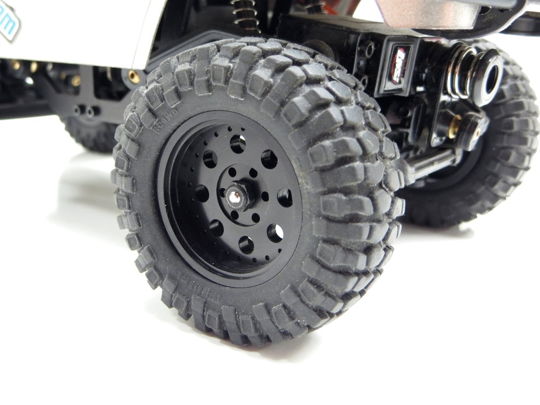 8Trax Micro Crawler Wheels - 4-Pack Black Off-Road RC Car Tires for Rock Crawling & Trail Adventures