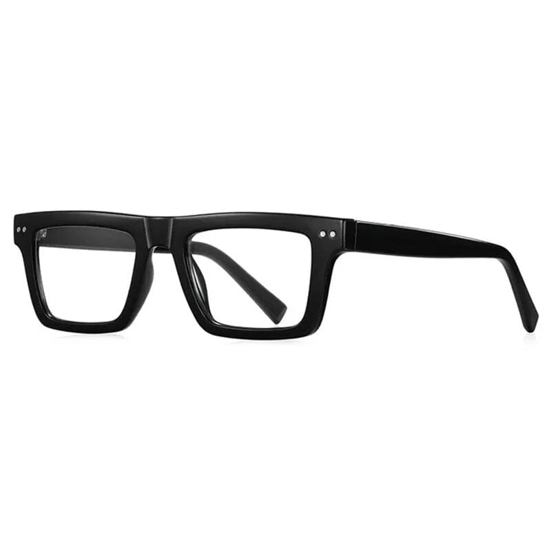 Titus Fashion Square Eyeglasses Frame - Stylish Unisex Glasses for Men & Women - Trendy Acetate Eyewear for Office, Reading & Everyday Use