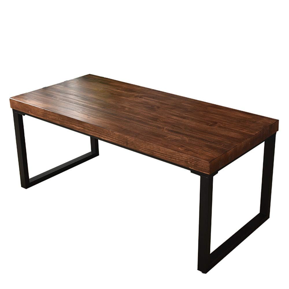 ZKS-KS Wooden Computer Desk 120x60x65cm - Ergonomic Laptop Workstation for Home Office, Study & Writing | Space-Saving Brown Home Office Furniture for Small Spaces & Dorm Rooms