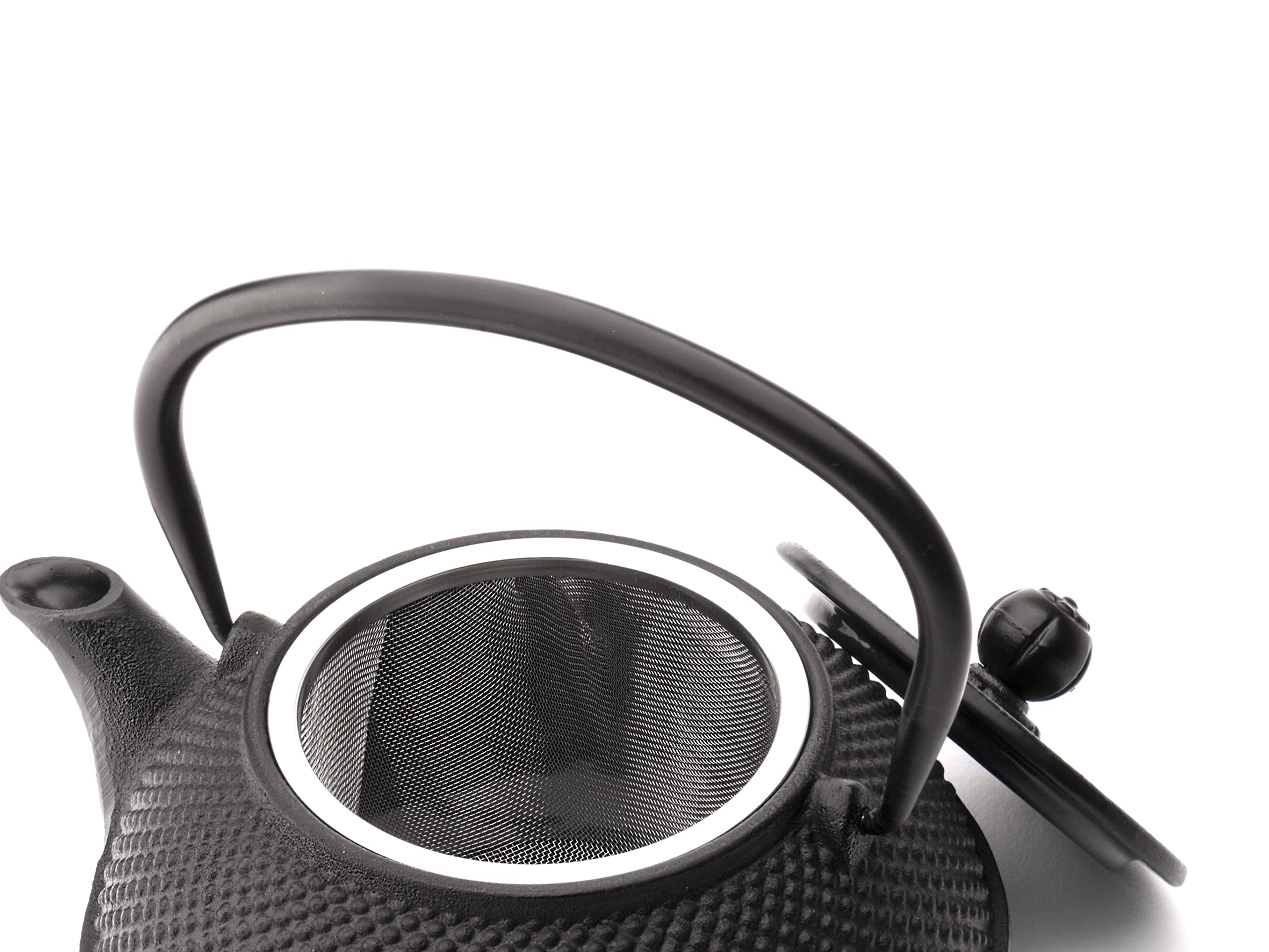Premium Black Cast Iron Teapot - 0.8L (27oz) Japanese Style Teapot with Infuser | Perfect for Loose Leaf Tea, Home Brewing & Tea Ceremonies