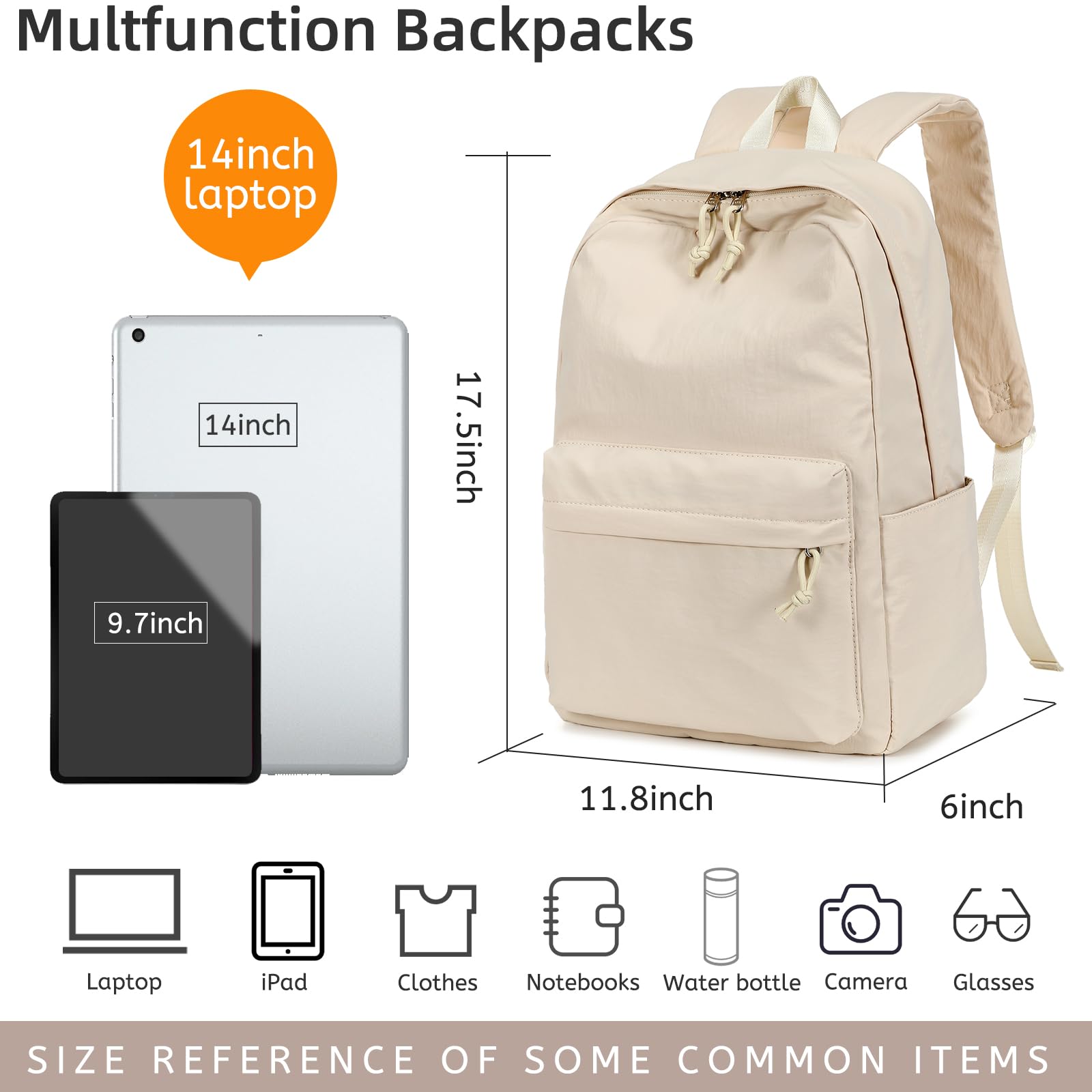 Bluboon Kids Backpack for School - Lightweight Durable Bookbag for Girls & Women, Laptop Backpack for Students & Professionals - Perfect for School, Work, Travel & Daily Commute