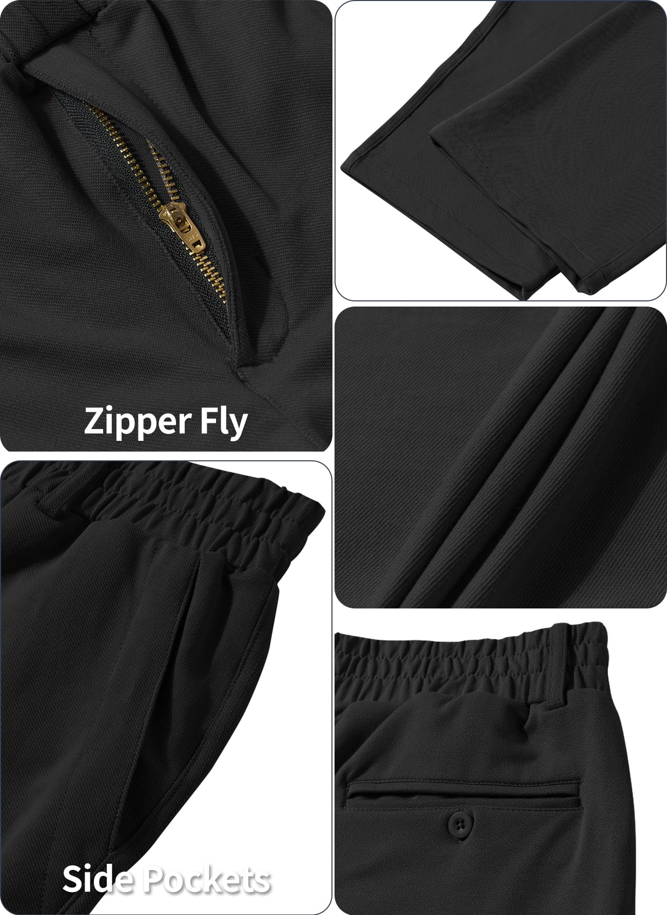LETAOTAO Men's Stretch Comfort Jeans with Elastic Waistband - Adaptive Pants for Seniors & Elderly with Zipper Fly - Perfect for Casual Wear, Daily Activities & Comfortable Outings