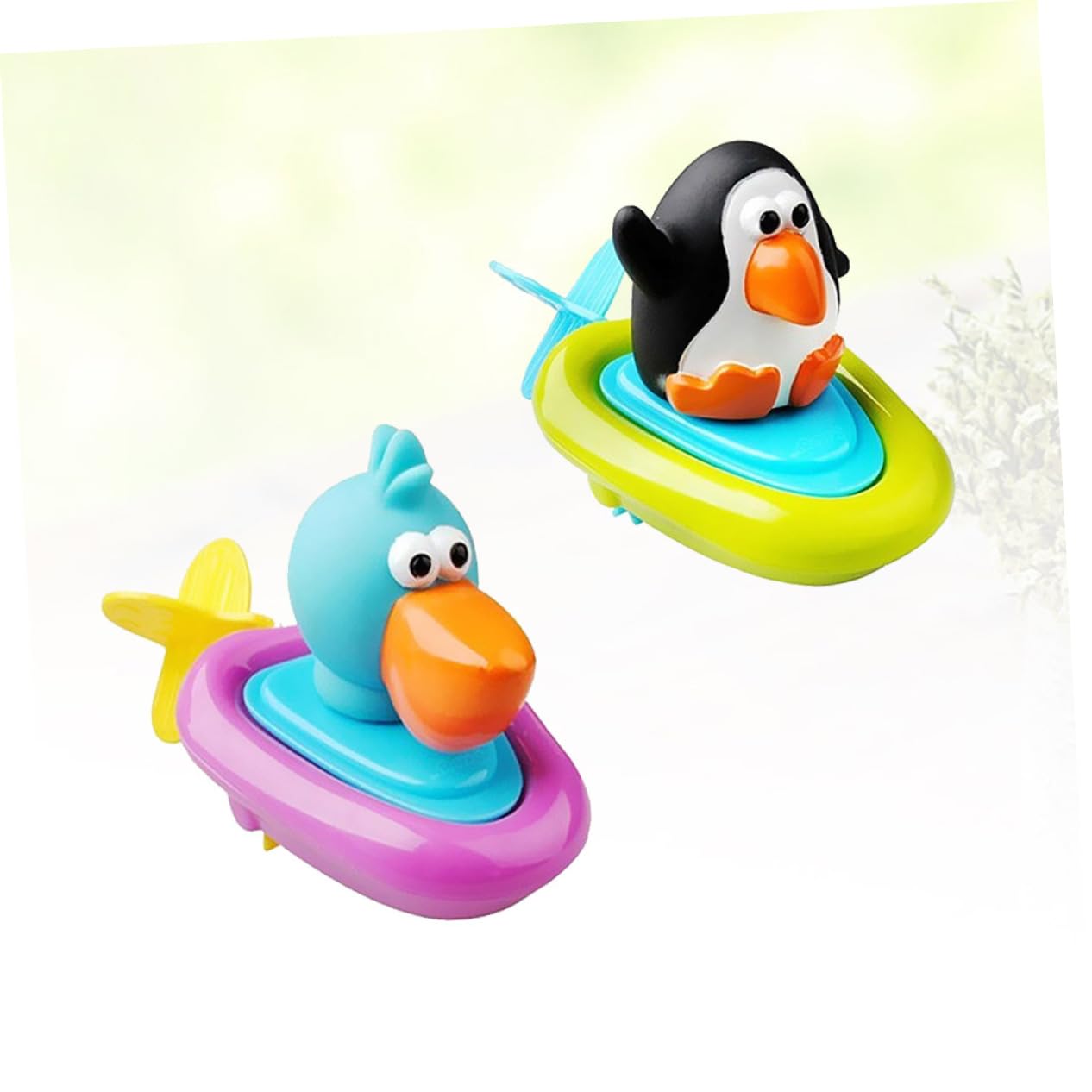 HEMOTON 6-Pack Wind-Up Bath Toys for Kids - Fun Floating Rubber Duck & Animal Bath Time Play Set - Perfect for Toddler Bathtime, Pool Parties & Sensory Water Play