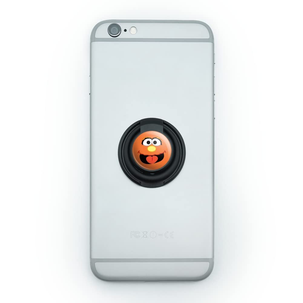 Sesame Street Murray Face Mobile Phone Ring Holder Stand - Secure Grip for Easy Viewing, Perfect for Kids and Adults on the Go