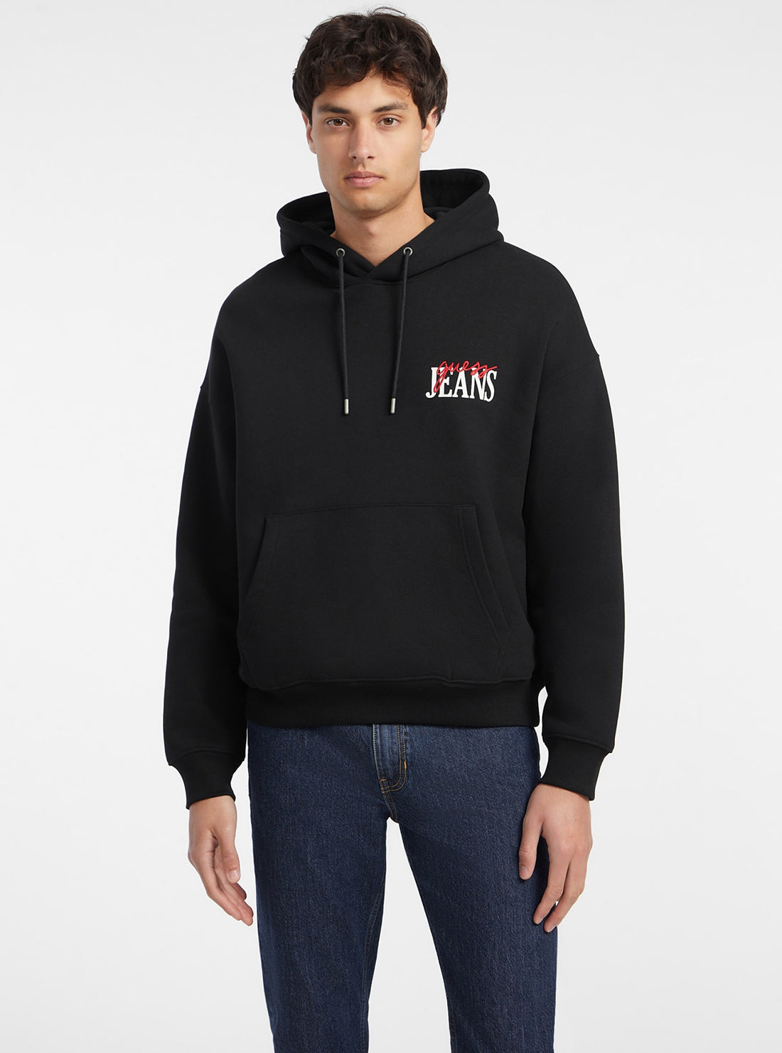 Guess Black Hoodie for Women - Stylish Casual Pullover Sweatshirt | Perfect for Everyday Wear & Layering