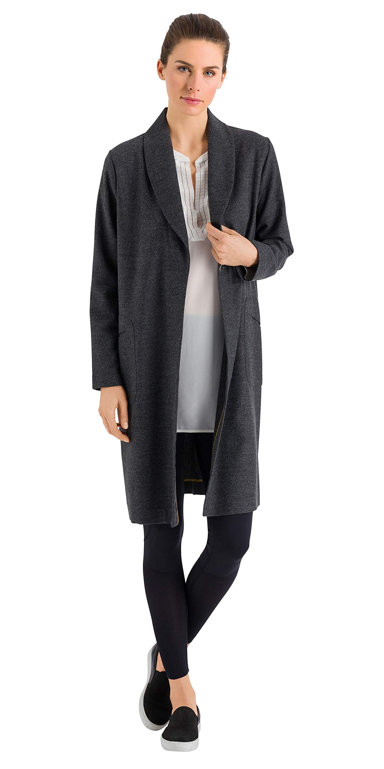 HANRO Women's Long Sleeve Tunic Top - Soft Cotton Casual Blouse for Everyday Wear | Perfect for Office, Lounge & Weekend Outfits