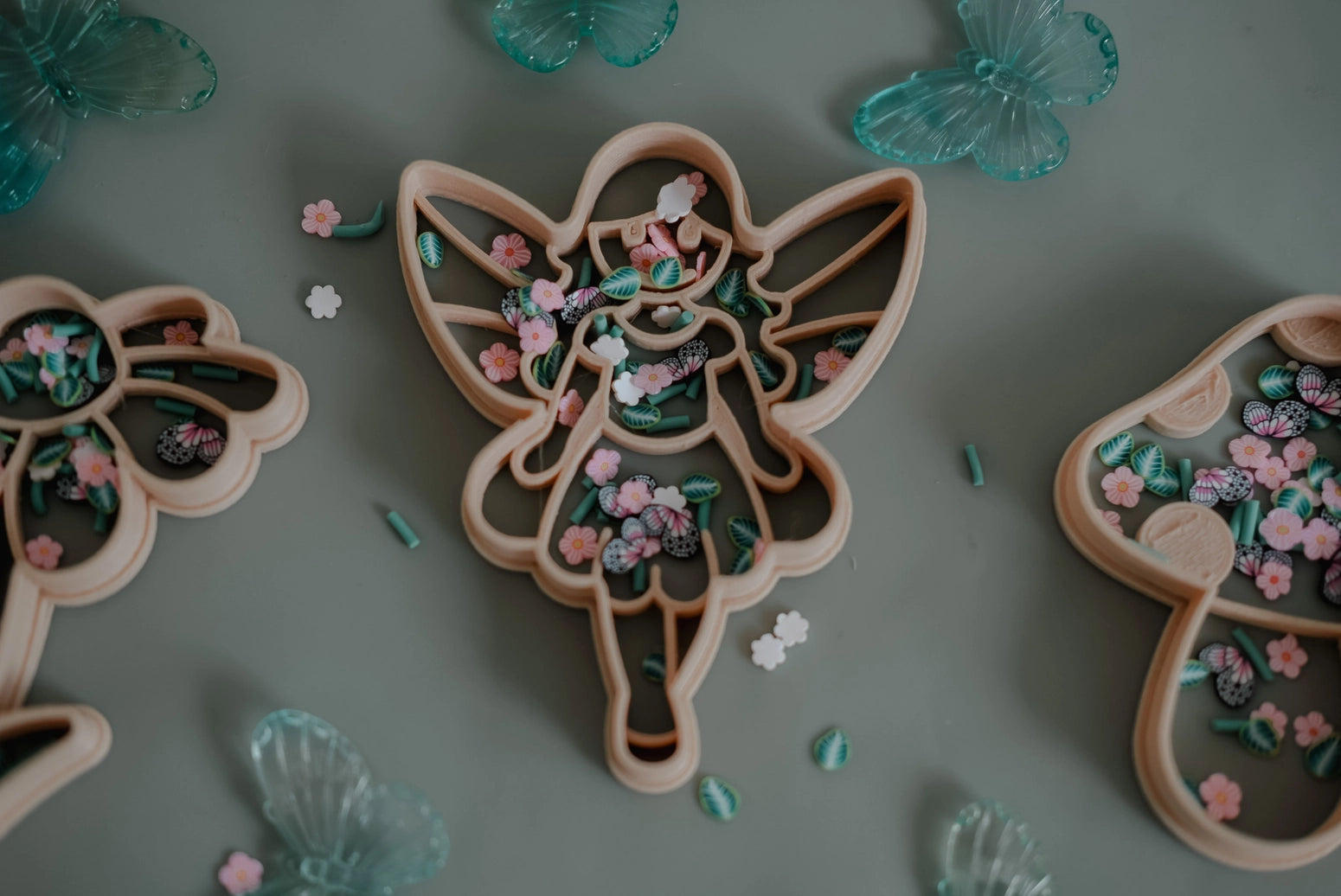Eco-Friendly Fairy Fun Playdough Sensory Play Cutter Set for Kids - Creative Arts & Crafts, Early Learning, and Sensory Development Activities