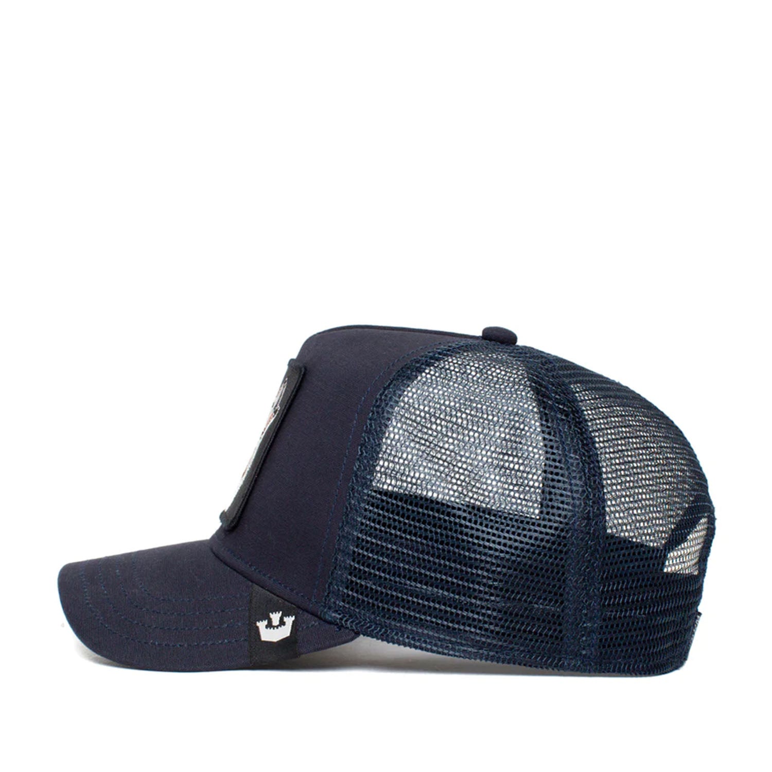 Goorin Bros. The Lone Wolf Trucker Hat - Navy Blue Adjustable Baseball Cap for Men & Women | Perfect for Outdoor Activities, Hiking, and Casual Streetwear