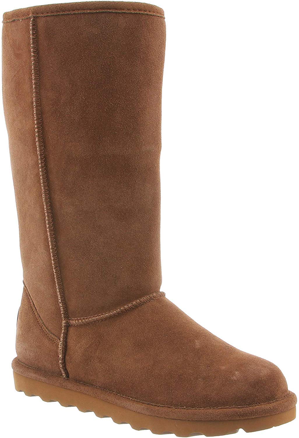 BEARPAW Women's Elle Tall Wide Winter Boots - Classic Suede Slip-On Ankle Booties in Multiple Colors | Warm & Comfortable for Snow, Casual Outfits & Outdoor Activities