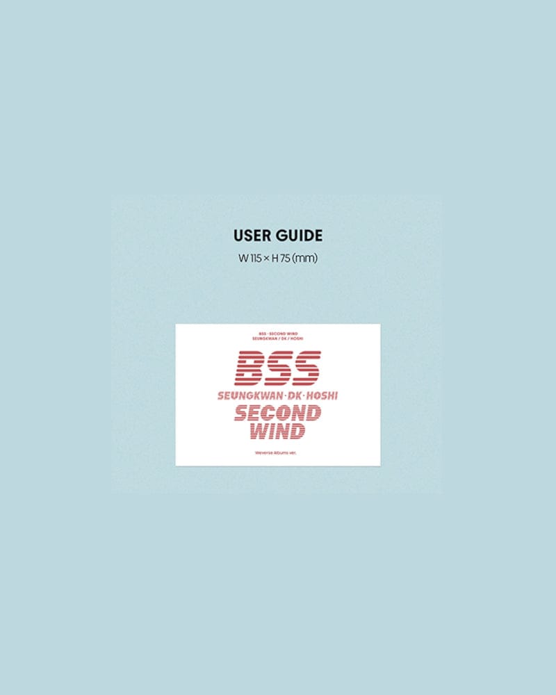SEVENTEEN BSS 1st Single Album 'SECOND WIND' - K-Pop Music CD + Exclusive Weverse Photocards - Perfect for K-Pop Collectors & SEVENTEEN Fans