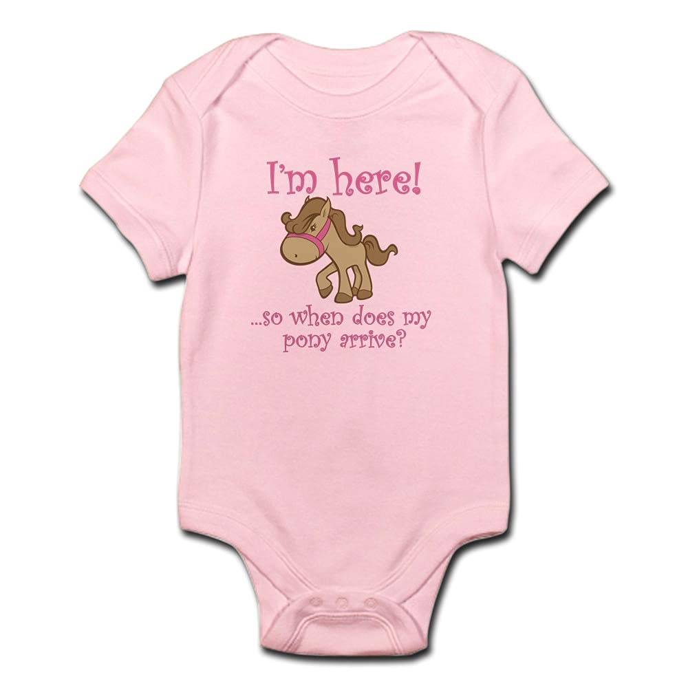 Ponyarrive Pink Baby Bodysuit - Soft Cotton Infant Onesie for Newborns & Toddlers | Perfect for Playdates, Photo Shoots & Everyday Wear