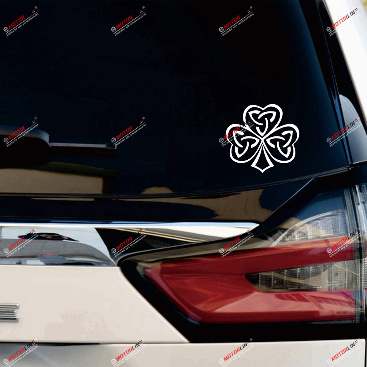 Irish Shamrock Celtic Knot Vinyl Decal Sticker Set - 3 Pack (2