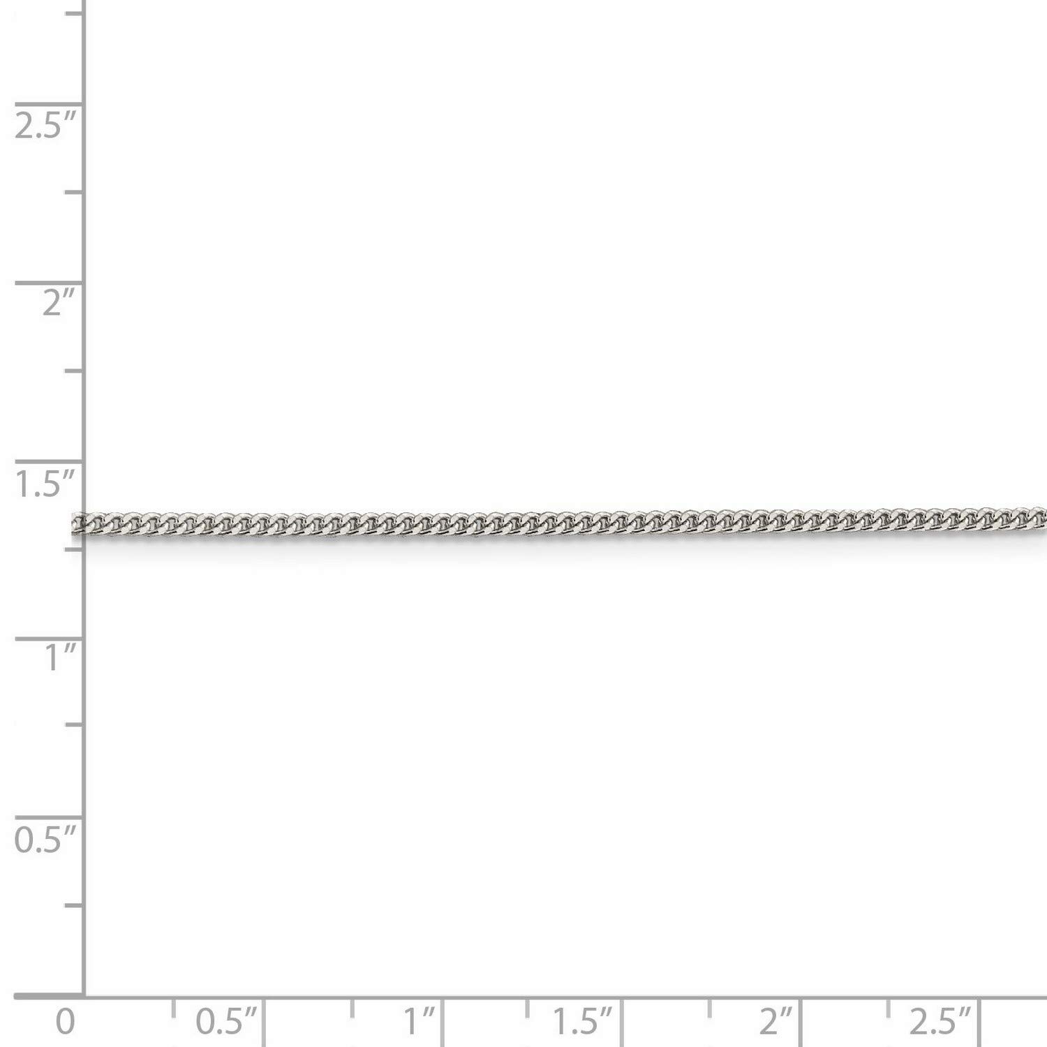 .925 Sterling Silver Curb Chain Necklace, Bracelet or Anklet - Durable & Hypoallergenic Jewelry for Women & Men - Perfect for Everyday Wear, Gifts & Special Occasions