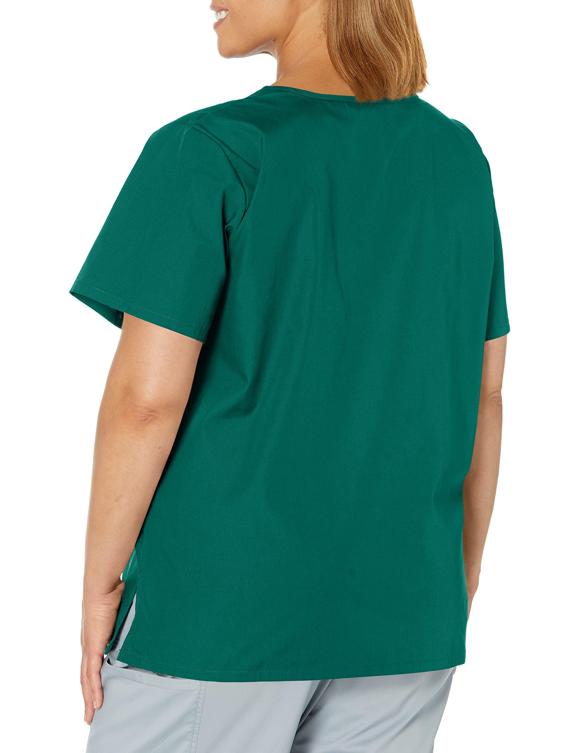 Landau Scrub Zone Relaxed Fit 2-Pocket V-Neck Scrub Top for Women 70221 - Comfortable Medical Uniform for Nurses & Healthcare Professionals - Perfect for Hospitals, Clinics & Long Work Shifts