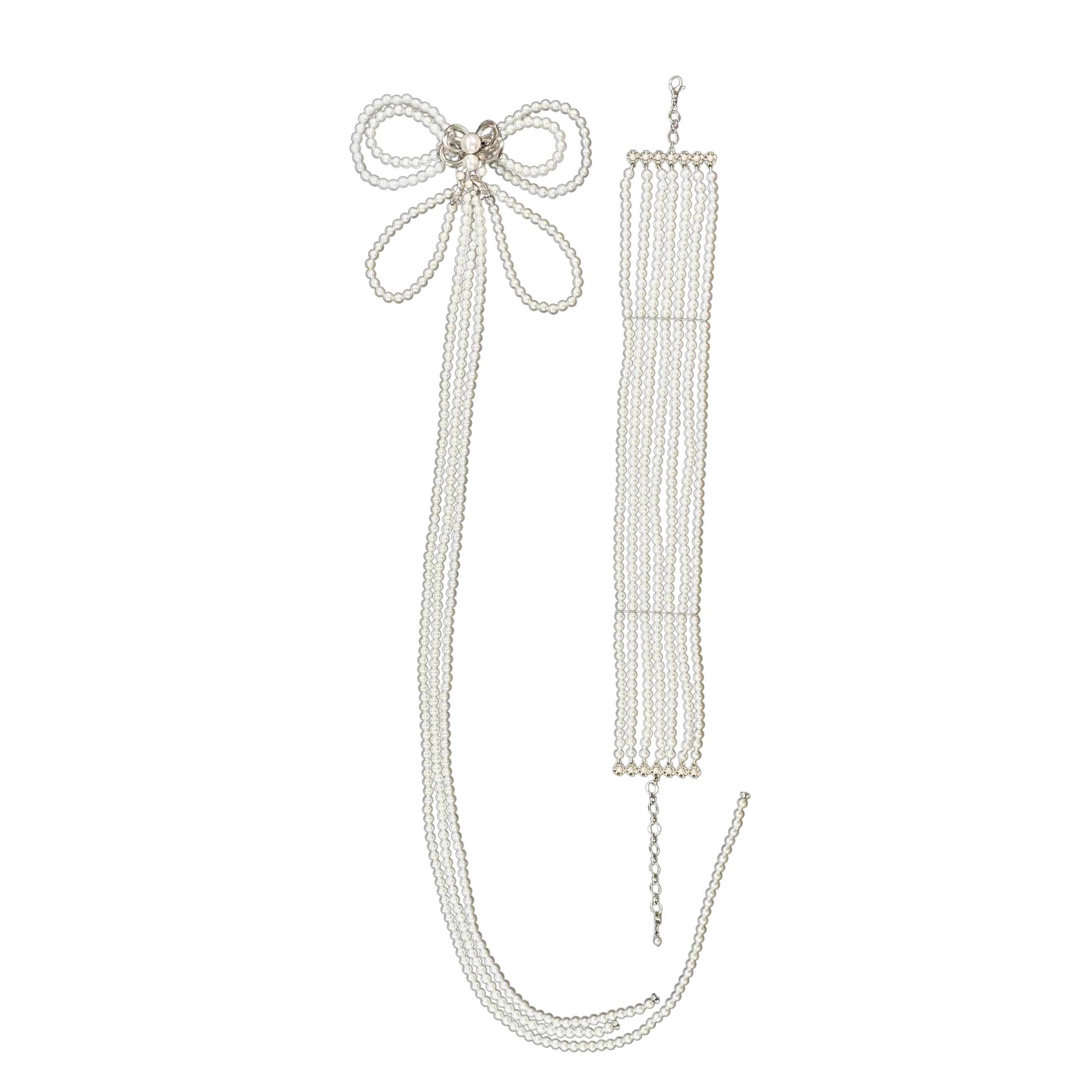 Elegant Pearl Choker Necklace for Women - Vintage Pearl Collar Necklace with Adjustable Chain - Perfect for Weddings, Parties & Special Occasions