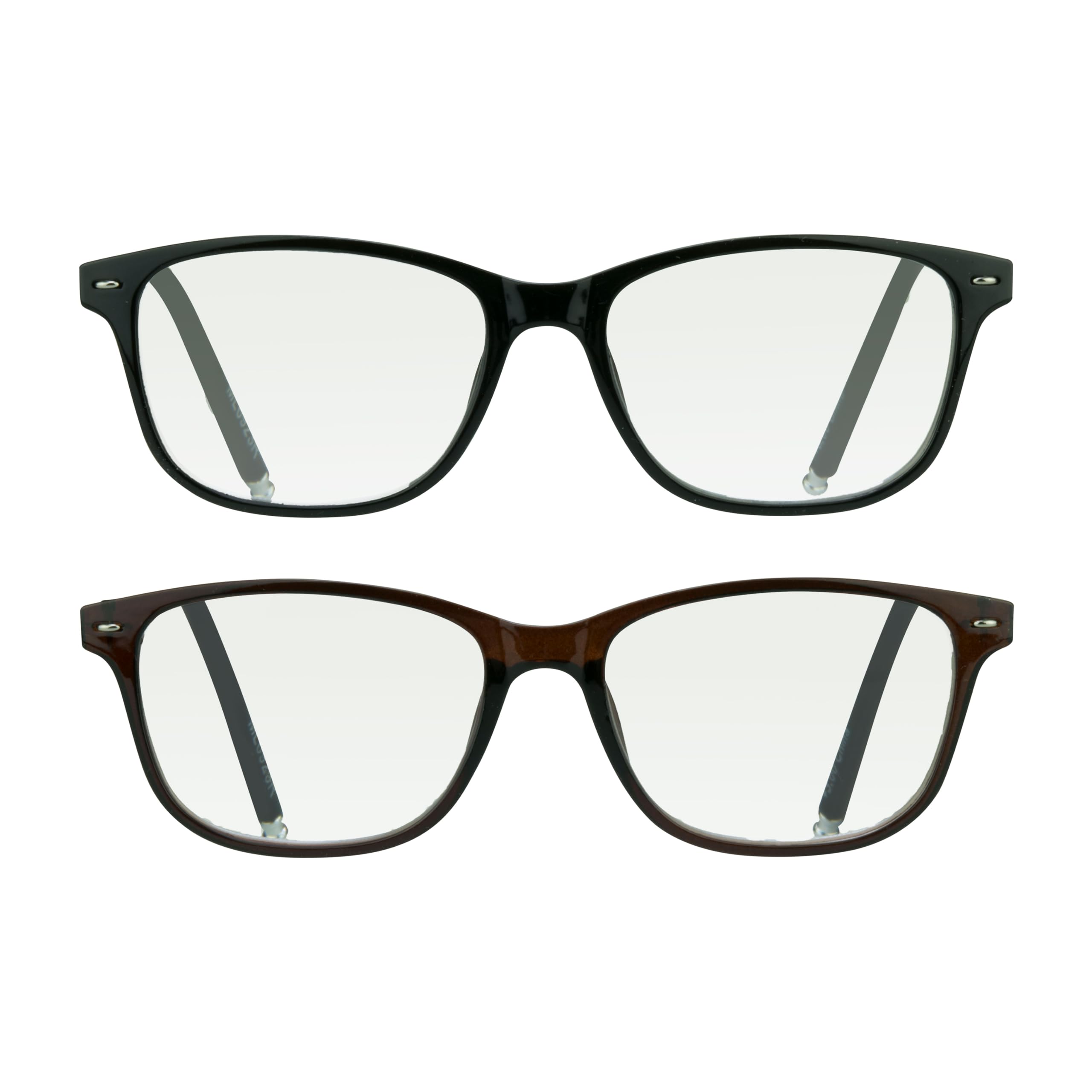 Stylish proSPORT Reading Glasses with Stud Retro Design - Lightweight Wire Frame for Men & Women - Perfect for Reading, Office Work, and Computer Use