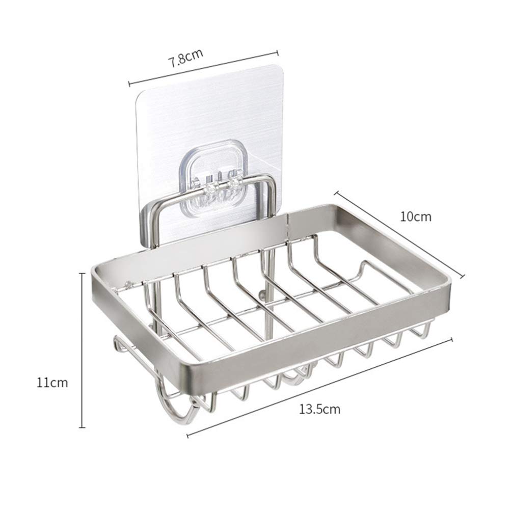 Cabilock Hanging Sponge & Soap Holder - Rustproof Bathroom Sink Storage Rack for Kitchen & Bathroom Organization (1-Pack) - Perfect for Small Spaces, RV, Dorm & Apartment Living