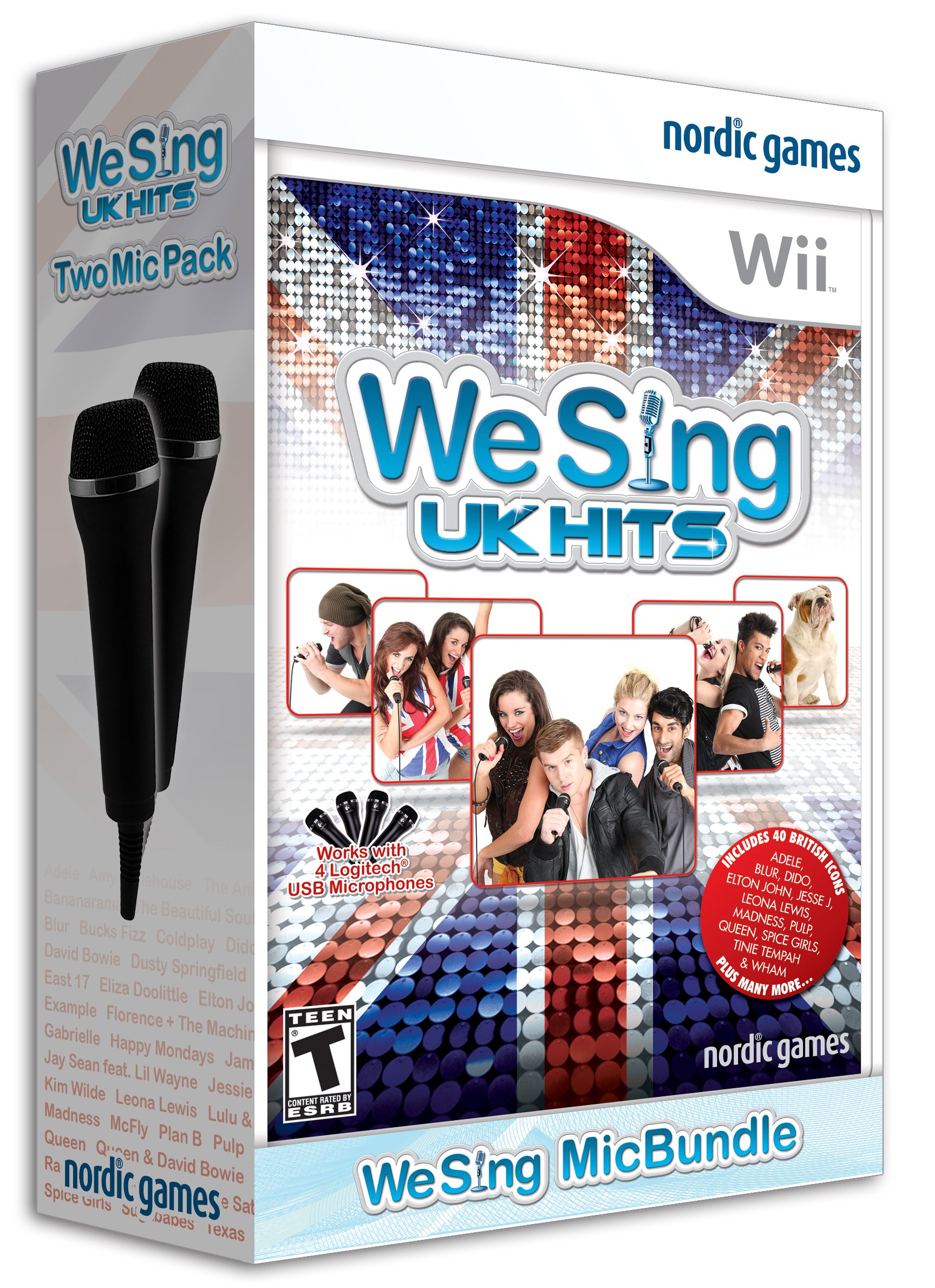 We Sing: UK Hits with 2 Microphones for Nintendo Wii - Family Karaoke Party Game for Kids & Adults