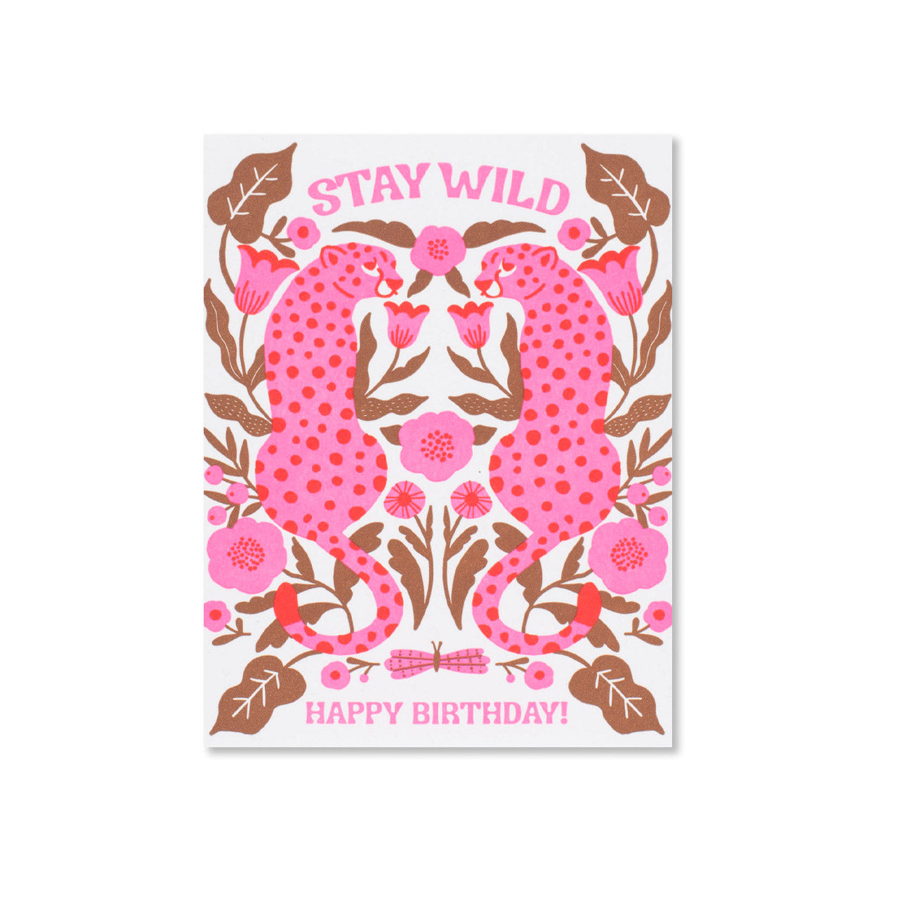 Stay Wild Birthday Greeting Card - Unique Animal Theme Birthday Card for Women & Men - Perfect for Friends, Coworkers & Family Celebrations