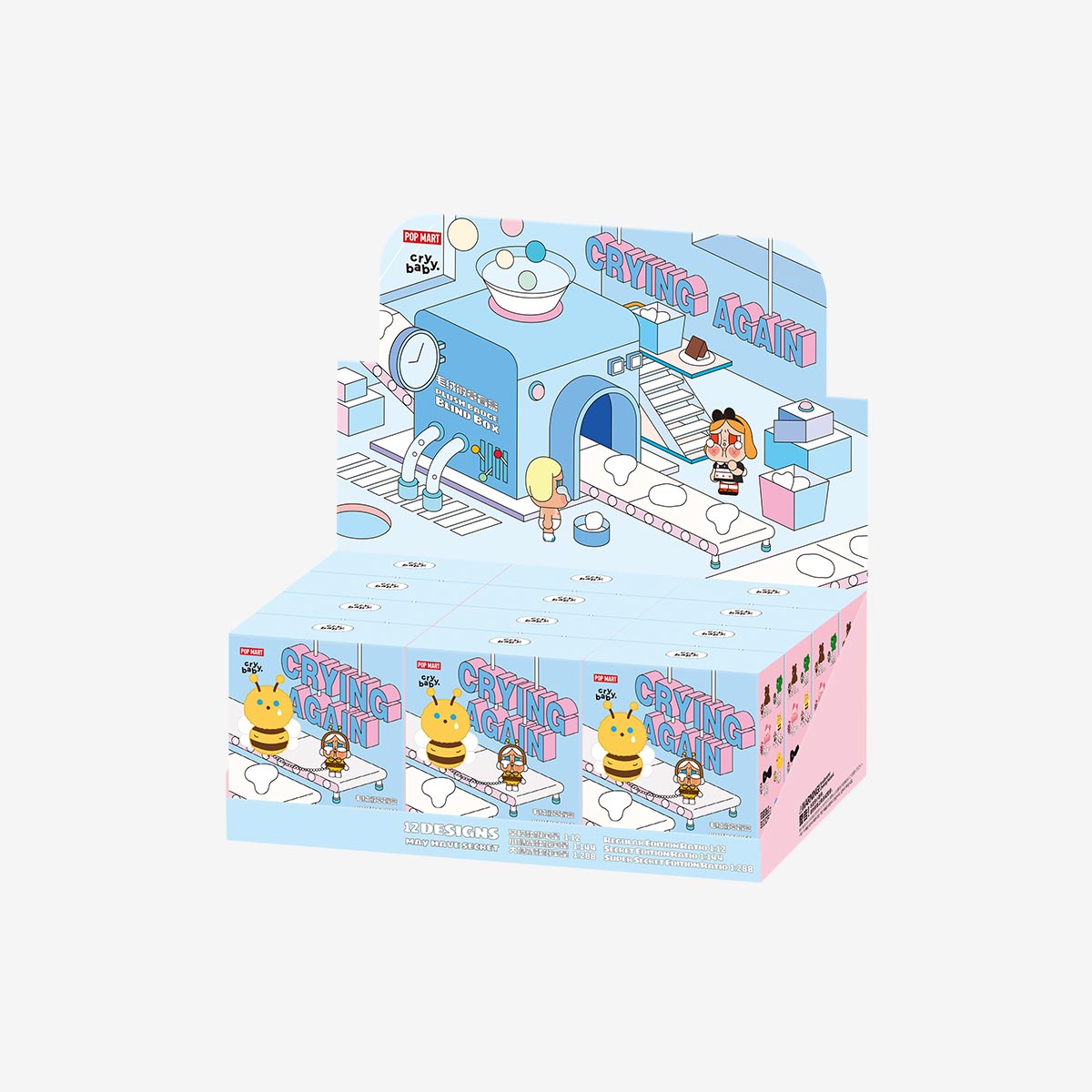 CryBaby Crying Again Series Plush Badge - Soft Collectible Pin for Backpacks, Jackets & Accessories - Perfect for Anime Fans & Kawaii Fashion