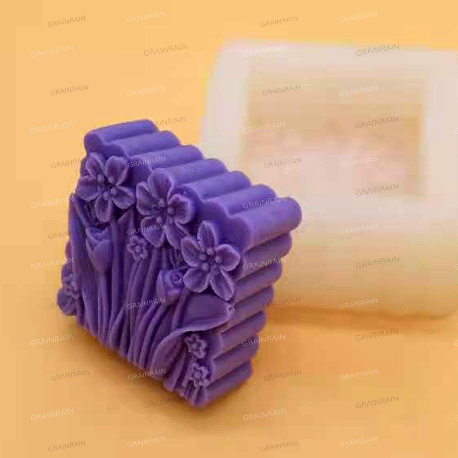 Flower Silicone Soap Molds for DIY Soap Making - Reusable Silicone Soap Bar Molds for Handmade Craft Soaps (Set of 6) - Perfect for DIY Gifts, Bath Bombs, and Home Spa Creations