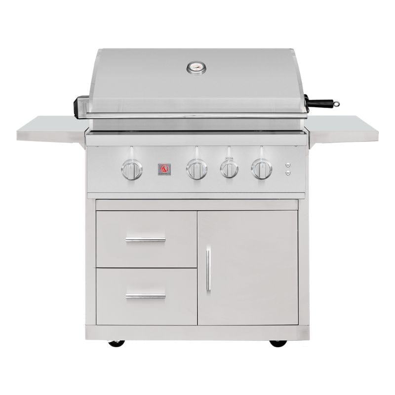 Summerset Freestanding Cart for 32 TRL PRO Grill - Premium Outdoor BBQ Grill Cart with Storage - Perfect for Backyard, Patio, and Camping Cookouts