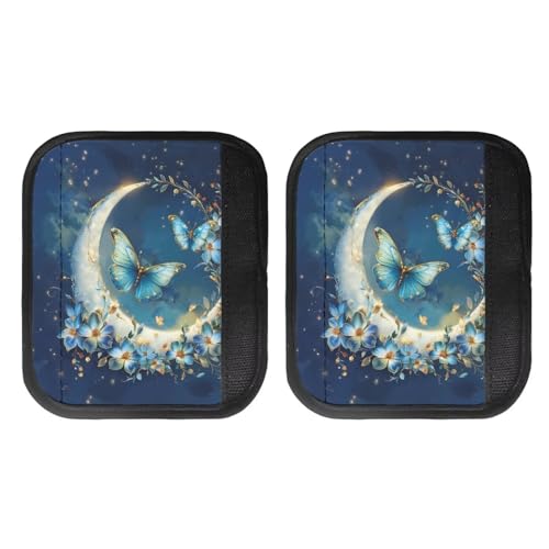 Blue Butterfly Flower Moon