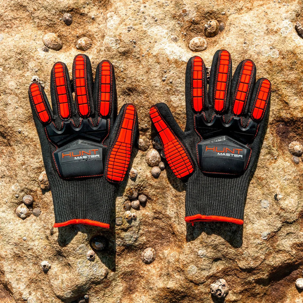 Hunt Master Gauntlet Dive Gloves - Anti-Cut Protection Gloves for Scuba Diving, Spearfishing & Water Sports - Durable Cut-Resistant Gloves for Underwater Hunting & Marine Activities
