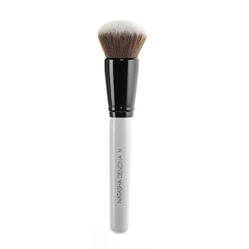 NO. 21 Large Body Shimmer Brush - Professional Makeup Brush for Full Body Glow & Highlighting - Perfect for Bridal, Photo Shoots & Special Occasions