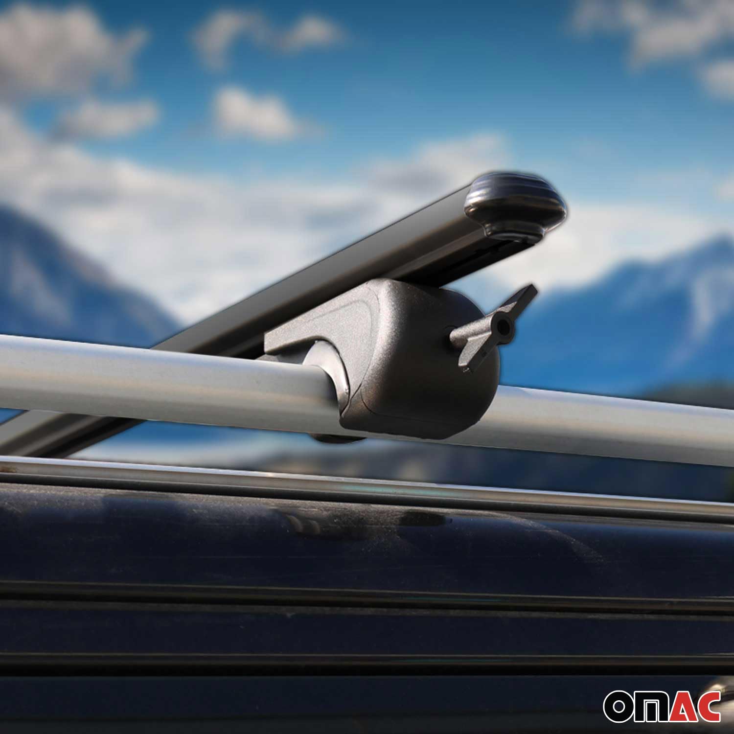 Lockable Roof Rack Cross Bars for GMC Acadia 2017-2023 | Heavy-Duty Luggage Carrier | Black Powder Coated | Secure Cargo Transport for Camping, Road Trips & Outdoor Adventures