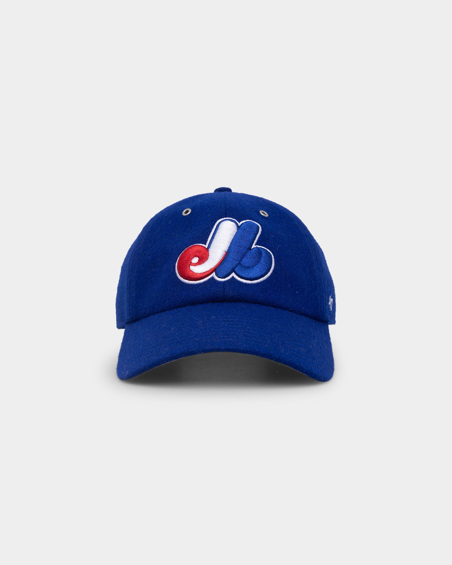 47 Brand Montreal Expos Wool '47 Clean Up Adjustable Strapback Hat - Royal Blue | Vintage Baseball Cap for Men & Women | Perfect for Sports Fans, Casual Wear & Collectors