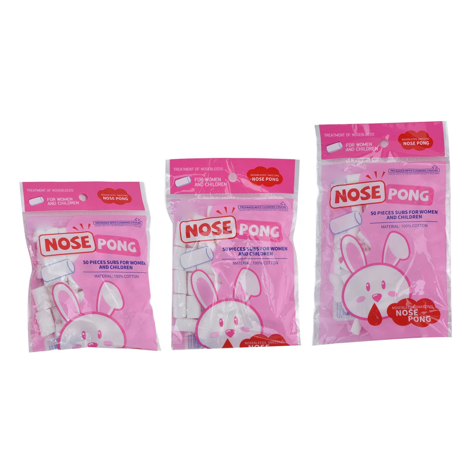 3 Pack Kids Nosebleed Plugs - Quick Seal Nose Bleed Stoppers | Cotton Roll Pads for Home, Outdoor & Sports Use | First Aid for Children's Nosebleeds During Play, School & Activities