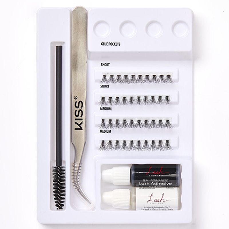 3D Synthetic Eyelash Extensions Kit - Natural Looking False Lashes for Volume & Length | Perfect for Parties, Weddings & Special Occasions