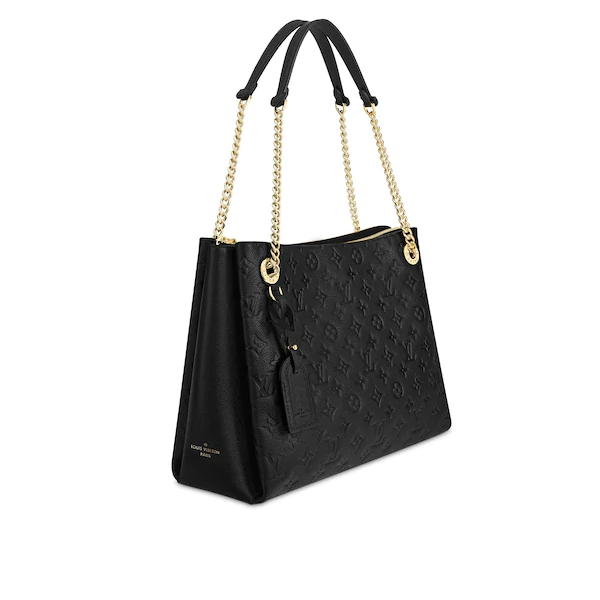 Louis Vuitton Surene MM Monogram Empreinte Leather Handbag in Noir Black - Perfect for Work, Travel & Everyday Luxury Accessory