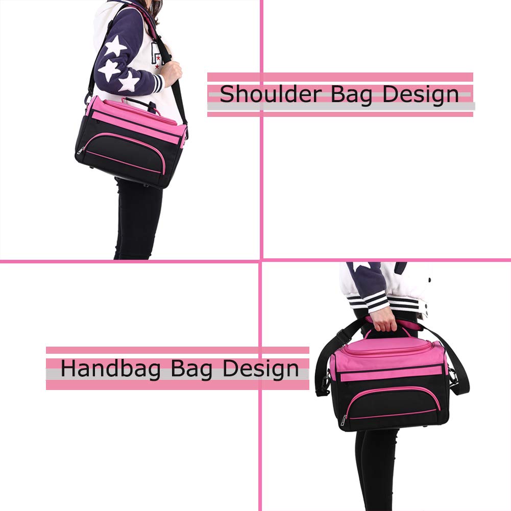 ANGGREK Professional Barber Bag - Large Capacity Salon Hairdressing Organizer for Stylists | Holds Clippers, Scissors & Tools | Travel Cosmetic Case with Adjustable Shoulder Strap | Perfect for Mobile Barbers & Salon Professionals