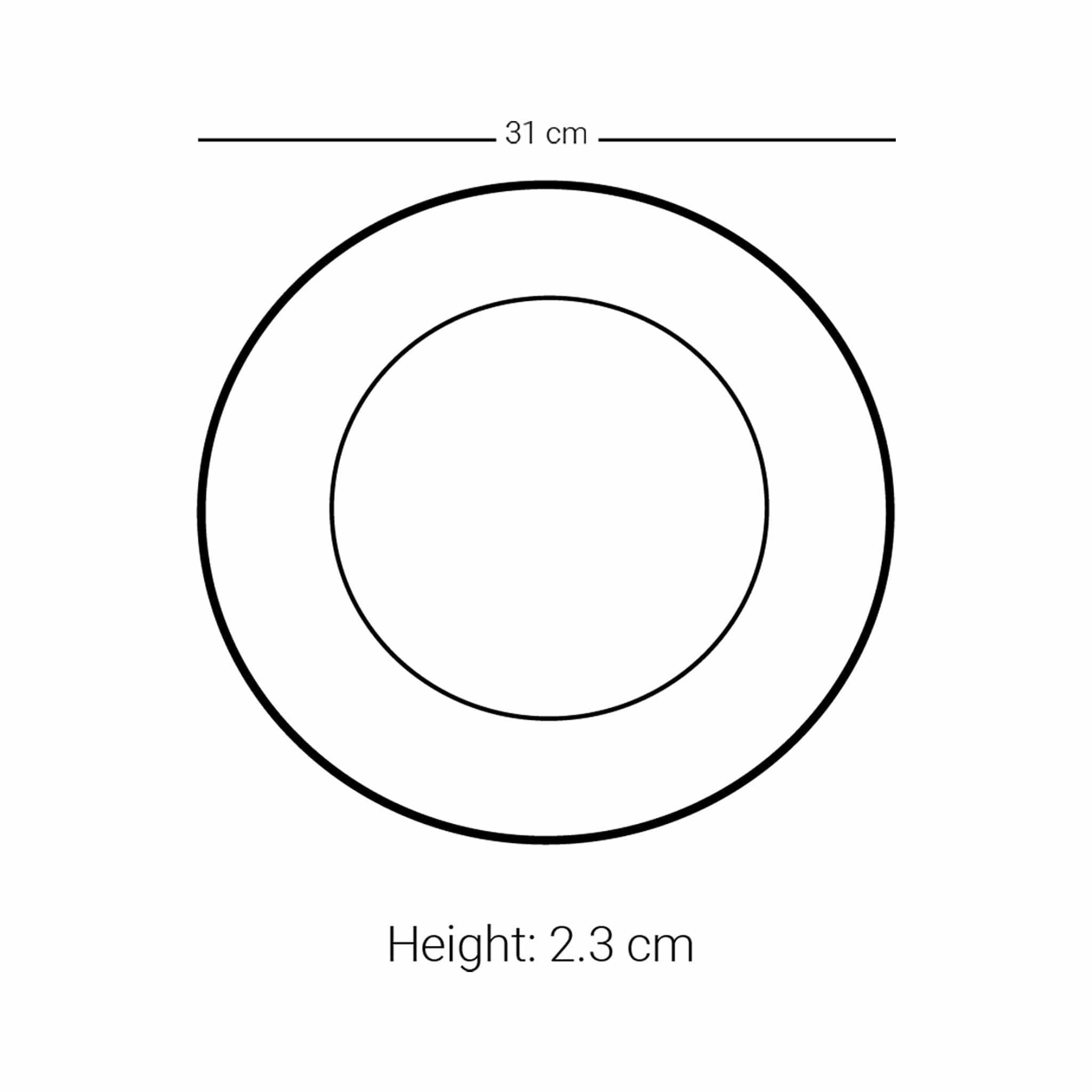 Dimlaj Kareem 12-Inch Gold Charger Plates for Weddings - Elegant Decorative Dinner Plates for Formal Events, Parties & Table Settings