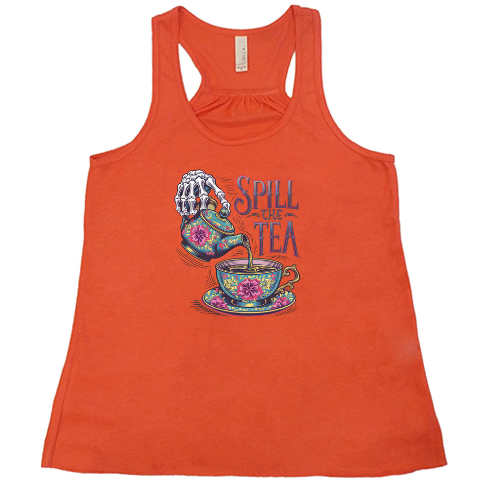 Spill The Tea T-Shirt - Funny Sarcastic Graphic Tee for Women & Men - Perfect for Casual Wear, Parties & Gifts