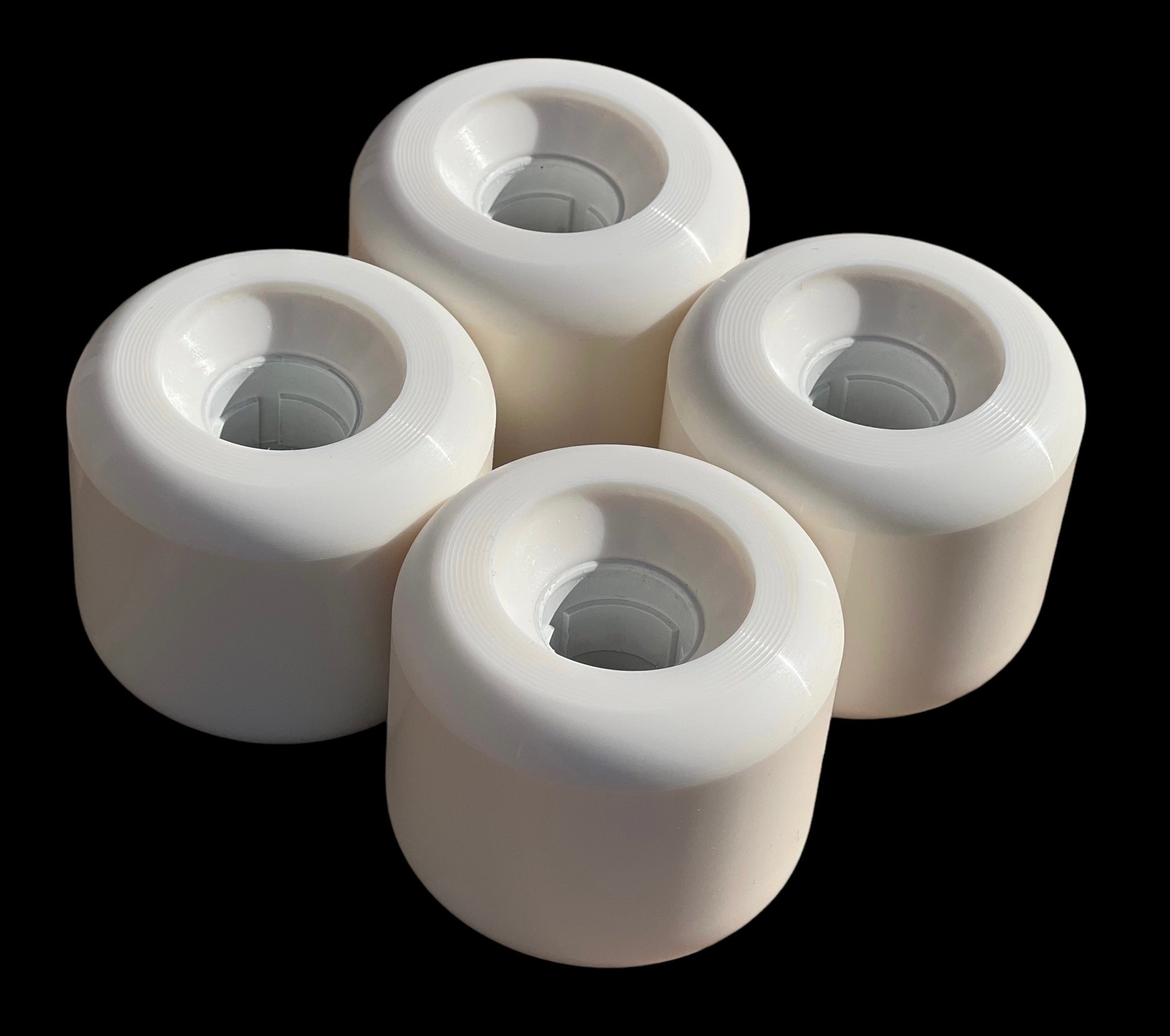 G&S White YoYo Skateboard Wheels 63mm 98a - High Performance Skateboard Wheels for Street & Park Skating - Perfect for Tricks & Smooth Riding