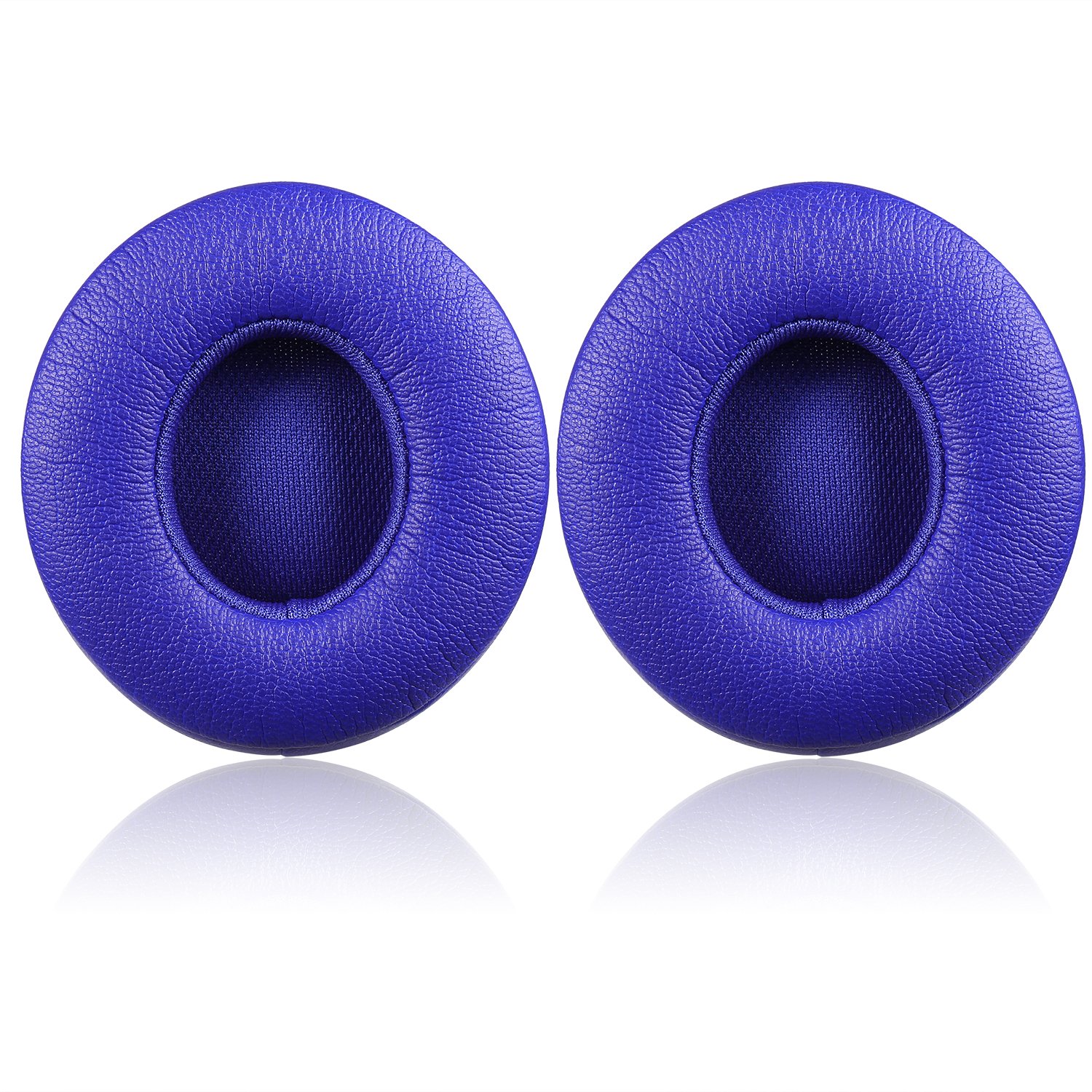 JECOBB Replacement Ear Cushion Pads for Beats Solo 2/3 Wireless Headphones - Protein Leather & Memory Foam Earpads (Blue) - Comfort Upgrade for Music, Gaming & Travel