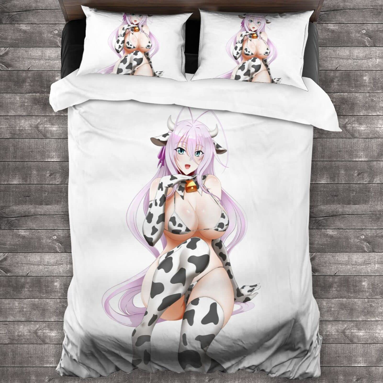 Anime High School DxD 3D Printed Bedding Set - 3 Piece Duvet Cover (86